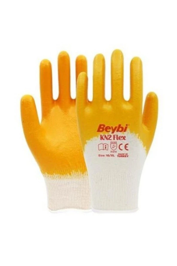 Nitril Iş Eldiveni Kn2 Flex Sarı No:10 5 Li ürün görseli