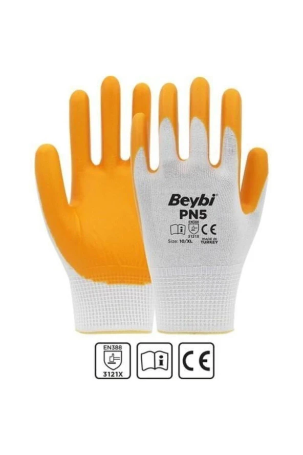 Pn5 Polyester Örme Nitril Iş Eldiveni 1 Çift ürün görseli