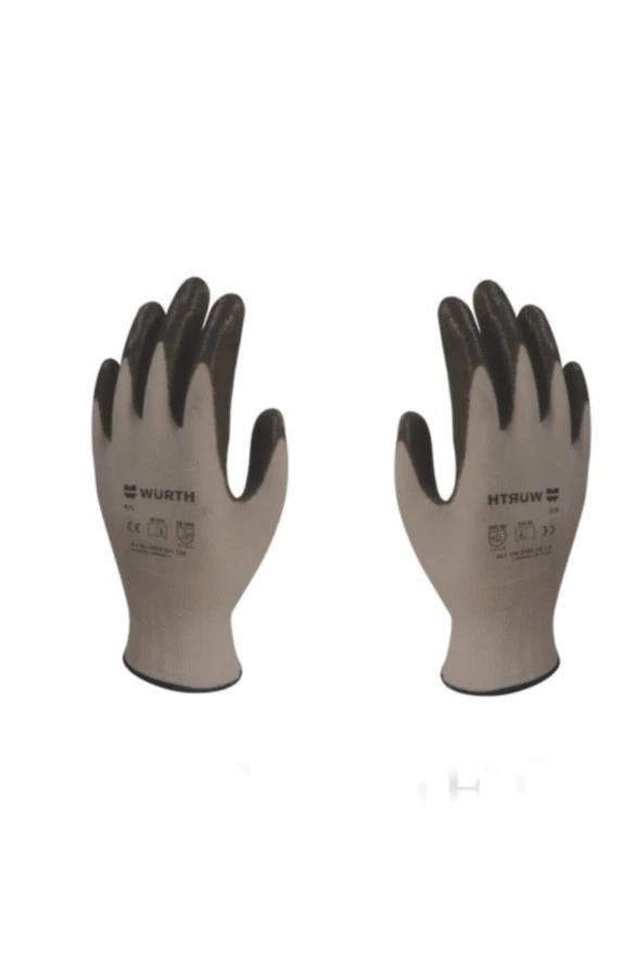 Würth Nitril Iş Güvenlikçi Eldiveni Mekanikçi Teknisyen Usta Gri- Siyah 9 No ( Large) ürün görseli