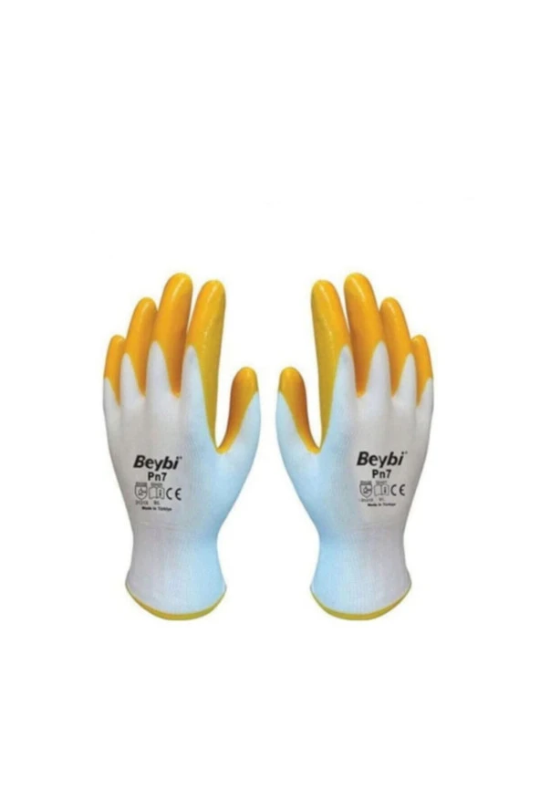Beybi 48 Çift Pn7 Otomotiv Montaj Tarım Sanayi Inşaat Nitril Iş Eldiveni (10 Numara) ürün görseli