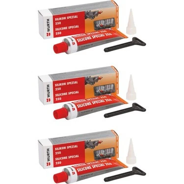 Würth Silikon Sıvı Conta 250c 70 Ml / 3'lü Paket