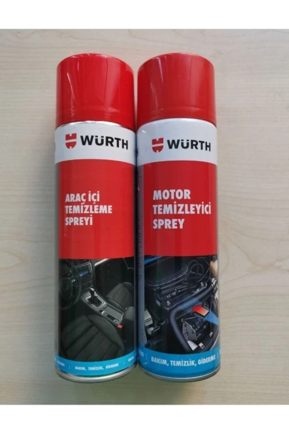 Würth Motor Temizleyici Ve Araç Içi Temizleme Spreyi Ikisi Birarada 500 Ml