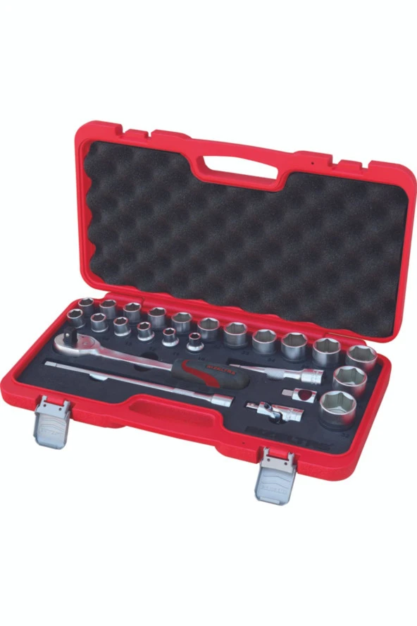 İzeltaş 1113 1/2" 24 Parça Altı Köşe Lokma Anahtar Takımı