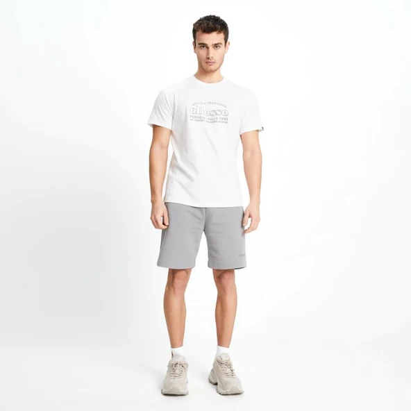 Ellesse Erkek Tişört Beyaz EM181-OF - Resim 4