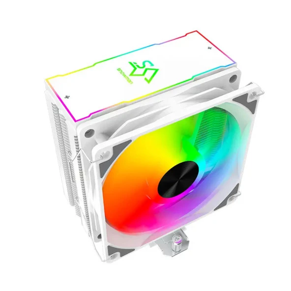 SNOWMAN MT4-V3 12CM COLORFUL FAN 4PİN + 4 BORULU PREMİUM BEYAZ CPU FAN