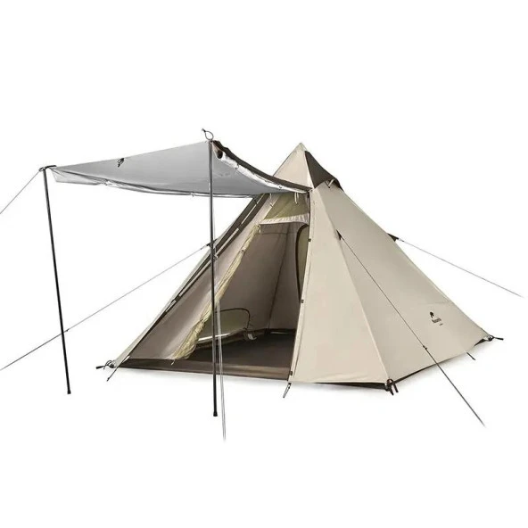 Naturehike Glamping 4 Kişilik Çift Katmanlı Otomatik Kurulum Piramid Çadır - 2