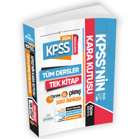 KPSSnin Kara Kutusu TÜM DERSLER TEK KİTAP Genel Yetenek Genel Kültür Konu Konu Soru Bankası - 1