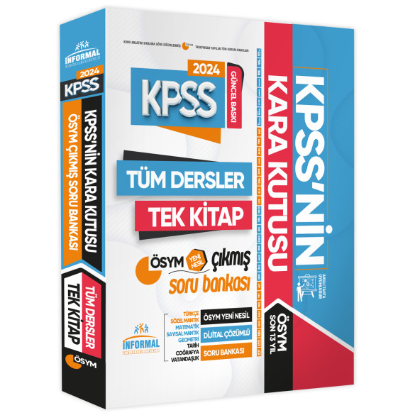 KPSSnin Kara Kutusu TÜM DERSLER TEK KİTAP Genel Yetenek Genel Kültür Konu Konu Soru Bankası - 2