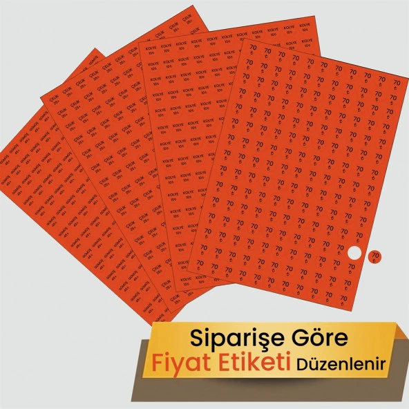Fiyat Etiketi 165 Adet 15 mm
