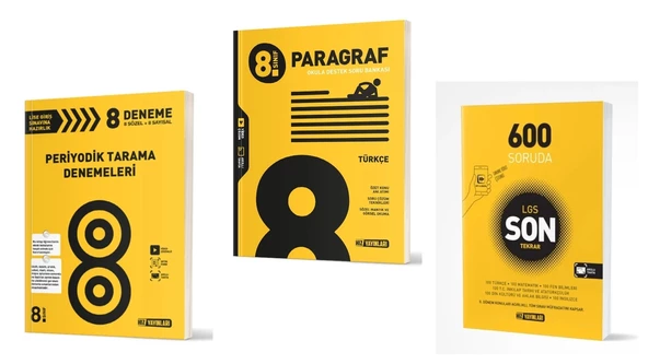 Hız Yayınları 8. Sınıf LGS Periyodik Tarama Denemeleri + Paragraf + LGS Son Tekrar (3 Kitap)