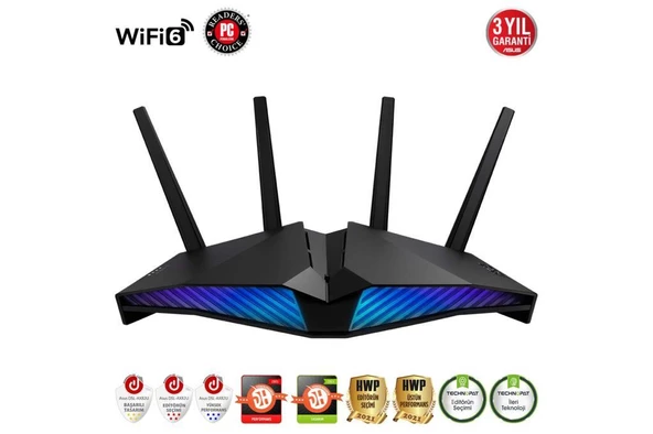 Asus DSL-AX82U Wi-Fi6 ADSL/VDSL DualBand Wi-Fi VPN 4 x Anten 4G 4x GigabitPort Firewall VPN Modem Router - 2