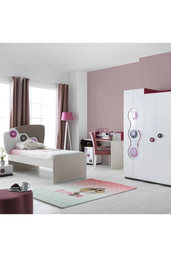 RENGARENK Point 3 Kapılı Gardrop - Resim 3