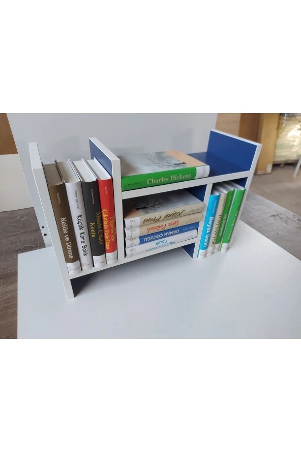 ÜNÜVAR KONSEPT Ayarlanabilir Kitaplık Masa Üstü Kitaplık Tezgah Üstü Düzenleyici Organizatör - Kolay Kurulum - Resim 3