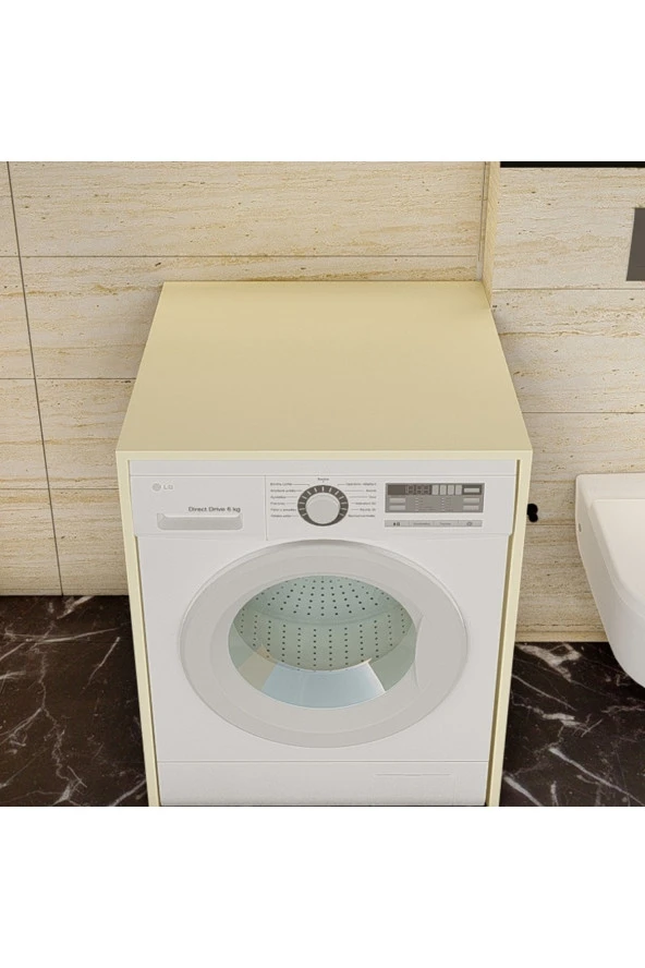 Ünüvar Konsept Çamaşır Makinesi Alt Dolabı - Krem - 4