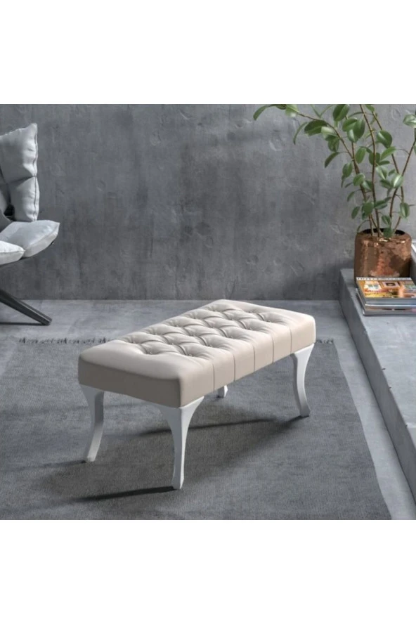 Ünüvar Konsept Puf Bench - Bej