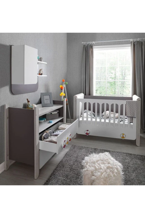 RENGARENK Bırdy 70x130 Baby Karyola - Resim 2