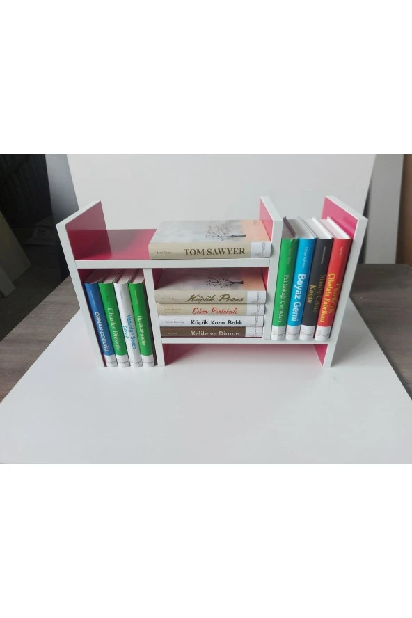 Ünüvar Konsept Ayarlanabilir Kitaplık Masa Üstü Kitaplık Tezgah Üstü Düzenleyici Organizatör - Kolay Kurulum - Resim 5