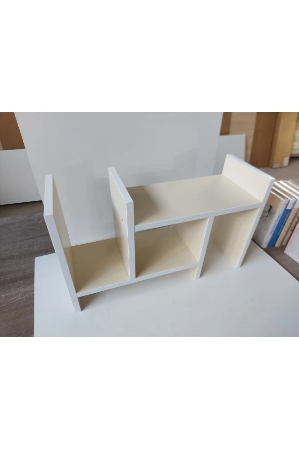 ÜNÜVAR KONSEPT Ayarlanabilir Kitaplık Masa Üstü Kitaplık Tezgah Üstü Düzenleyici Organizatör - Kolay Kurulum - Resim 4