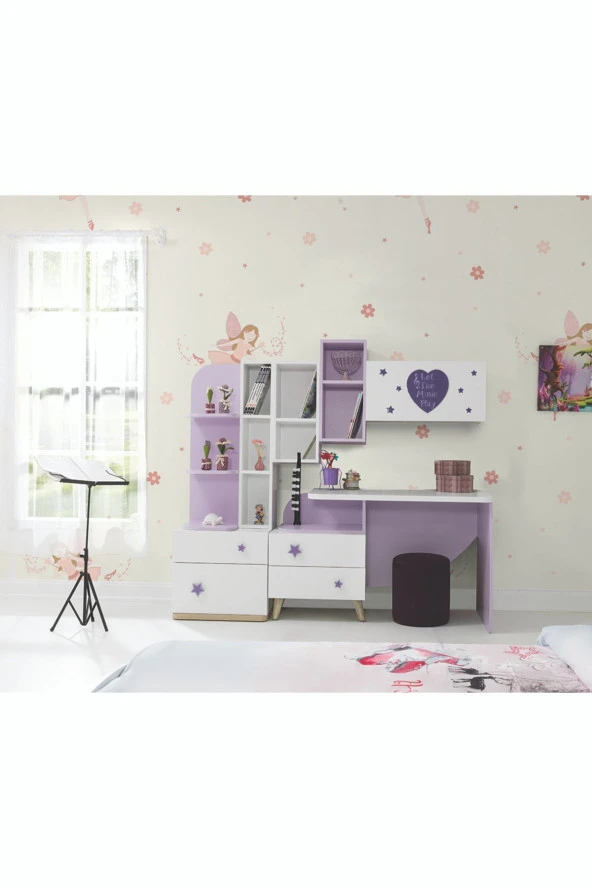 RENGARENK Little Star Kitaplık k2 - Resim 2