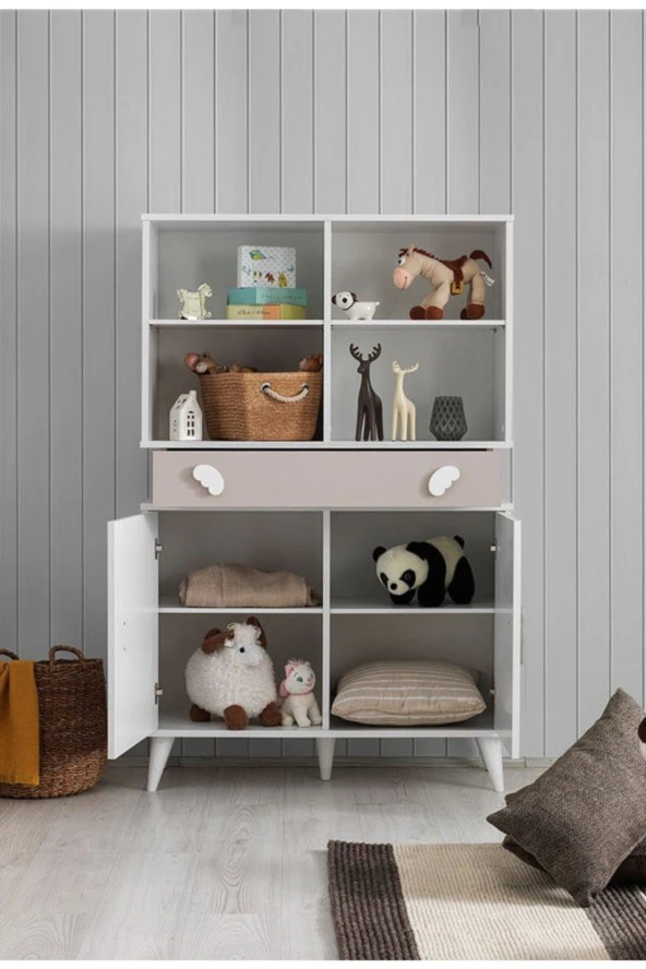 RENGARENK Bunny Baby Kitaplık - Resim 3