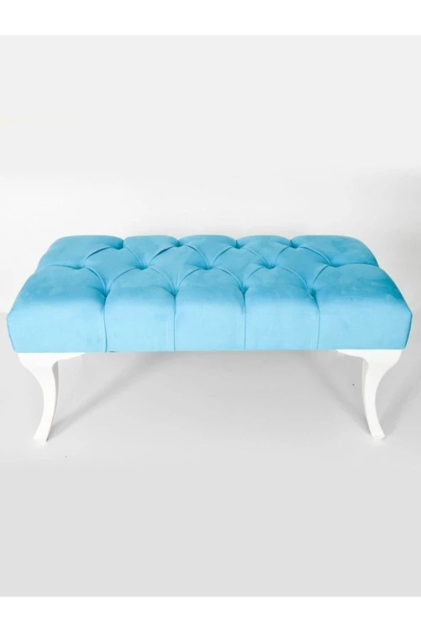 Ünüvar Konsept Gema Hünkar Puf Bench Mavi 90 Cm. 1. Sınıf Silinebilir Antibakteriyel Kumaşk2