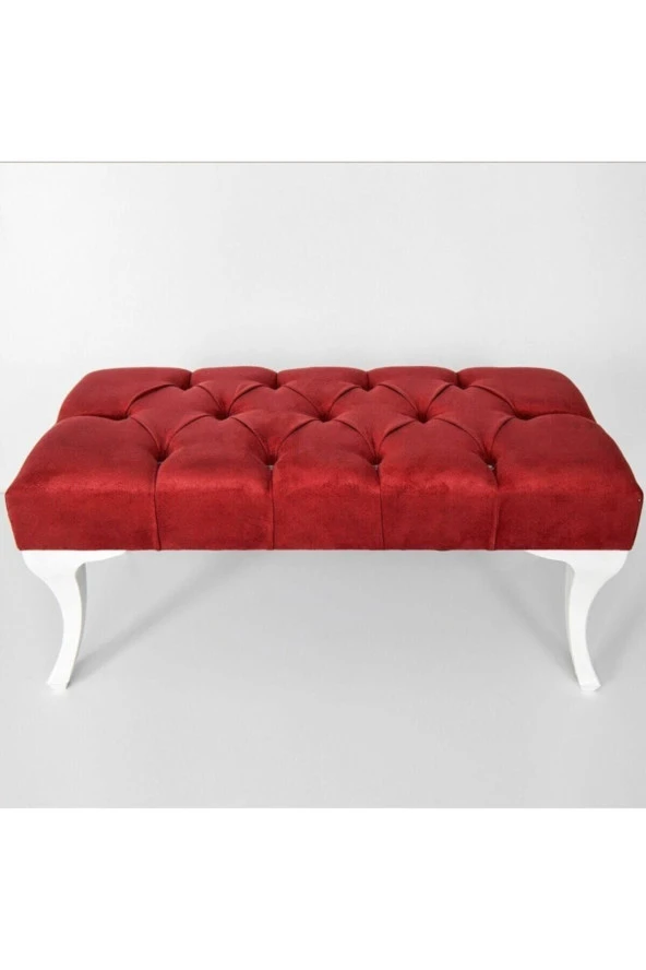 Ünüvar Konsept Gema Hünkar Puf Bench Bordo 90 Cm. 1. Sınıf Silinebilir Antibakteriyel Kumaşk2