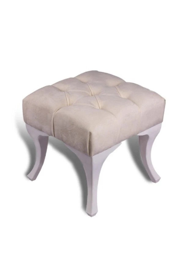 Ünüvar Konsept Dekoratif Puf Bench - Kremk2