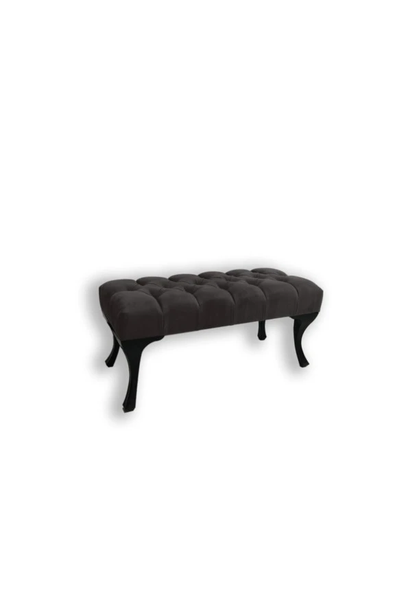 Ünüvar Konsept Puf Bench Füme - Siyah Ayak