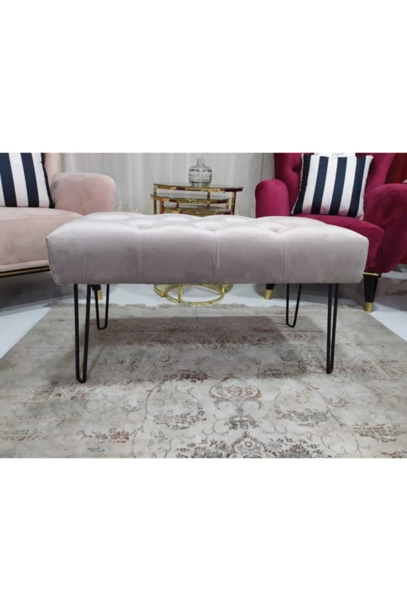 Ünüvar Konsept Puf Bench - Lila
