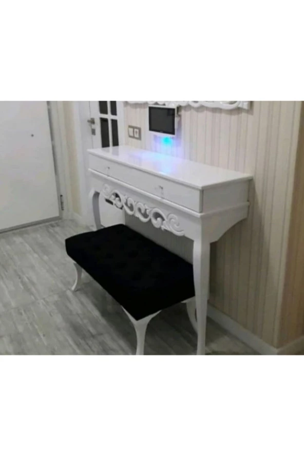 Ünüvar Konsept Puf Bench Düz Siyah (Kapitonesiz)