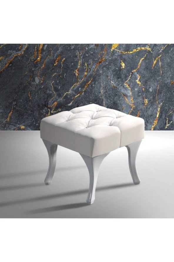 Ünüvar Konsept Puf Bench - Krem 01