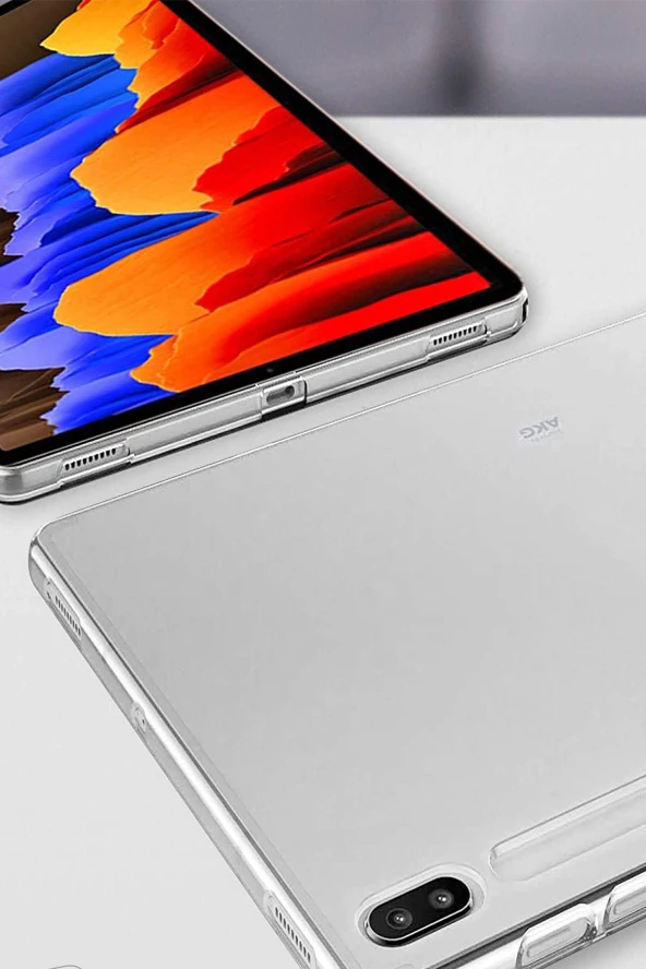 Samsung Galaxy X800 Tab S8 Plus 12.4 inç Uyumlu Fuchsia Anti Şeffaf Tablet Kılıf - Resim 5