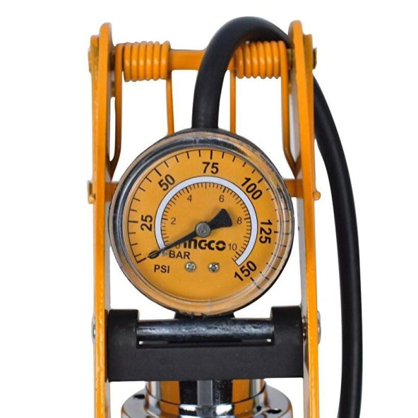 İngco MPP5511 Göstergeli Ayak Pompası Araba Lastiği, Araç Tekerlek Şişirme Pompa 120 PSI - 2