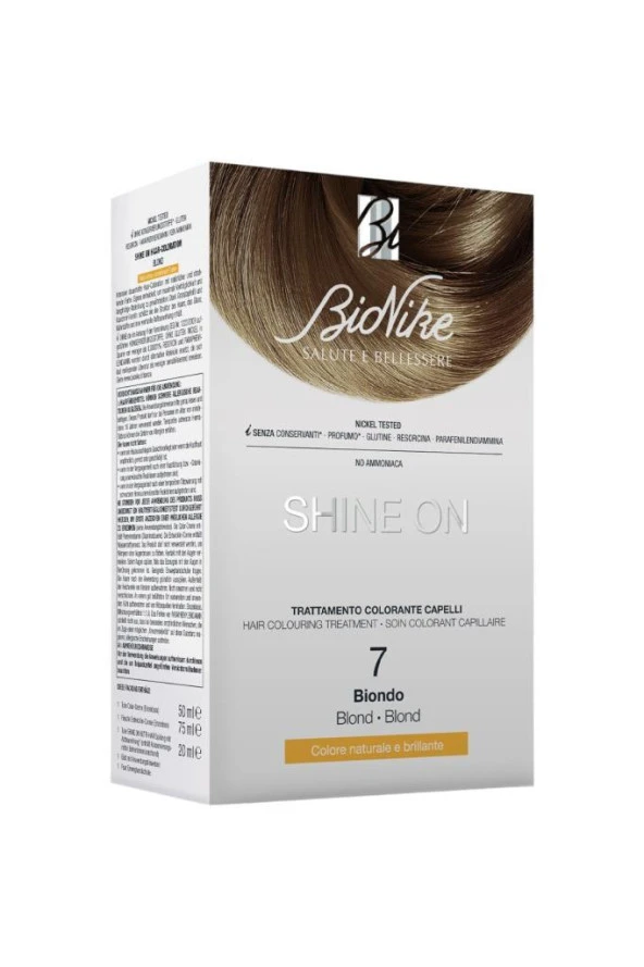 BIONIKE SHINE ON Hair Colouring Treatment No: 7 BLONDE