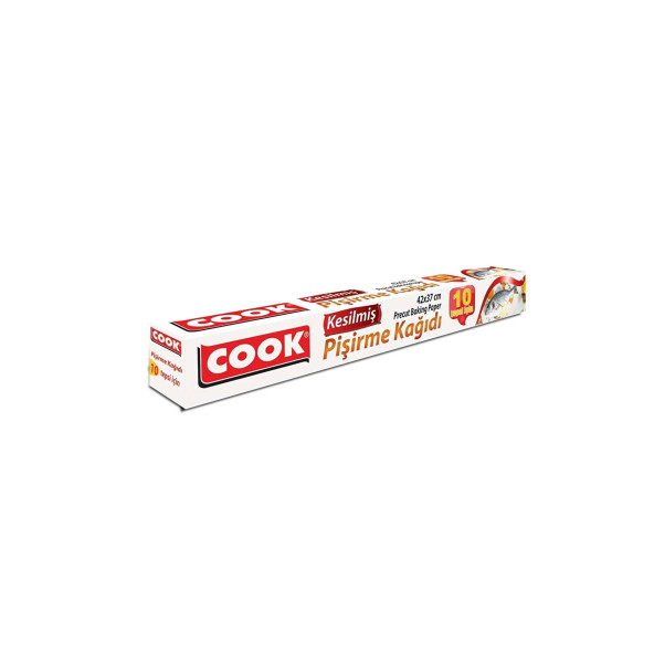 Cook Yağlı Pişirme Kağıdı Kesilmiş 10 LU 37X42 CM