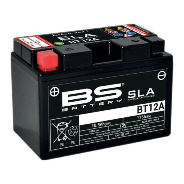 Bt12a Sla 2014-2016 Kawasaki Z 1000 Uyumlu Akü Bs Jel Akü