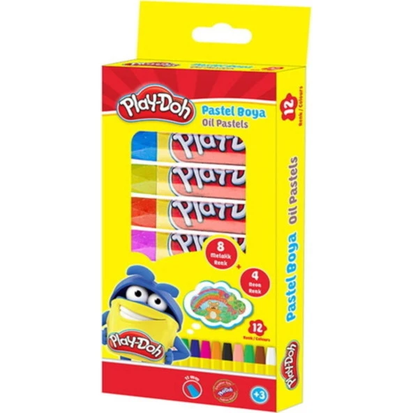 Playdoh Pastel Boya 8 Renk Metalik 4 Renk Neon Play-Pa012