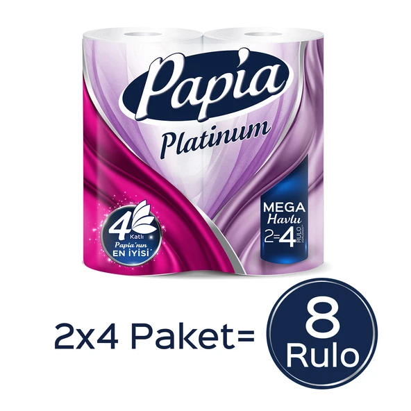Papia Platinum Jumbo Kağıt Havlu 8 Rulo - 2