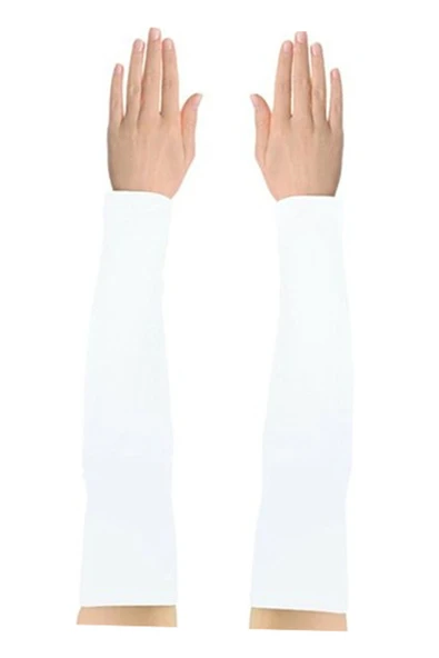 Kadın Penye Fırfırlı Bone Namaz Kolluğu Beyaz 2'li Set - 3