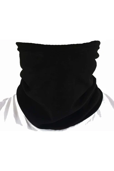 Unisex Termal İçlik Alt Üst Takım Polar Boyunluk Polar Eldiven Polar Kulaklık Set Siyah - 4