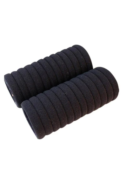 Kadın 6'lı Siyah Yumuşak Esnek Bilek Lastik Saç Tokası - 3