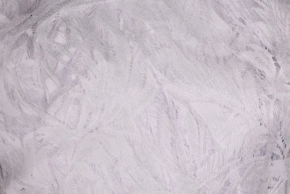 YAPRAK  MODEL BEYAZ RENK İP PERDE HAZIR DÜĞMELERİ DİKİLMİŞ İP PERDE 300*270 cm - Resim 9