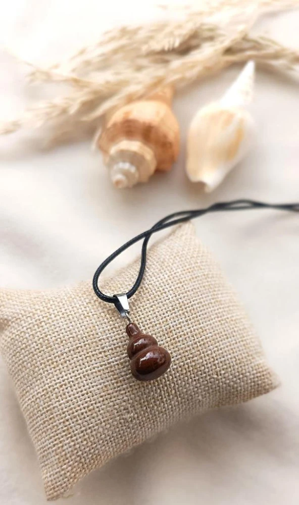 Kolye Gerdanlık Çakra Yoga Reiki Doğal Kahverengi Dolamit Taş Kadın
