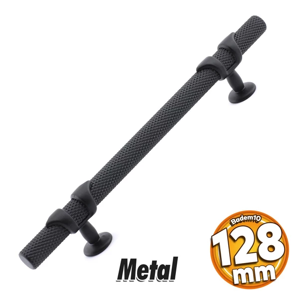 Burç Kulp Mobilya Mutfak Dolabı Çekmece Dolap Kulpları Kapak Kulpu Kulbu Siyah 128 Mm-12.8 Cm Metal