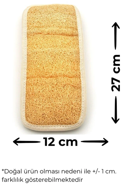 5'li Banyo Hamam Kese Seti Doğal Kabak Lifi Yüz + Vücud + Sırt + Sabun + Kese // Set7 - Resim 4