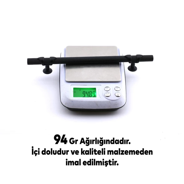 Burç Kulp Mobilya Mutfak Dolabı Çekmece Dolap Kulpları Kapak Kulpu Kulbu Siyah 160 mm Metal - 5