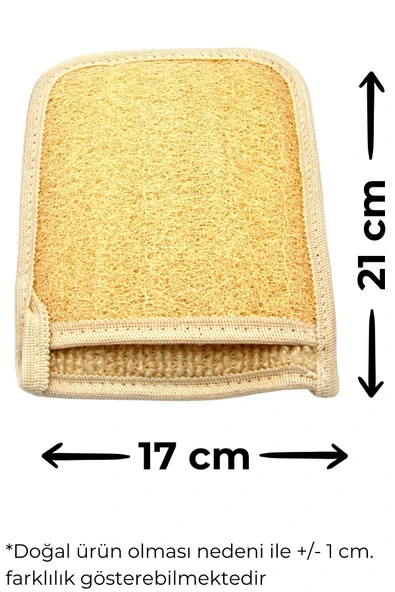 5'li Banyo Hamam Kese Seti Doğal Kabak Lifi Yüz + Vücud + Sırt + Sabun + Kese // Set7 - Resim 3