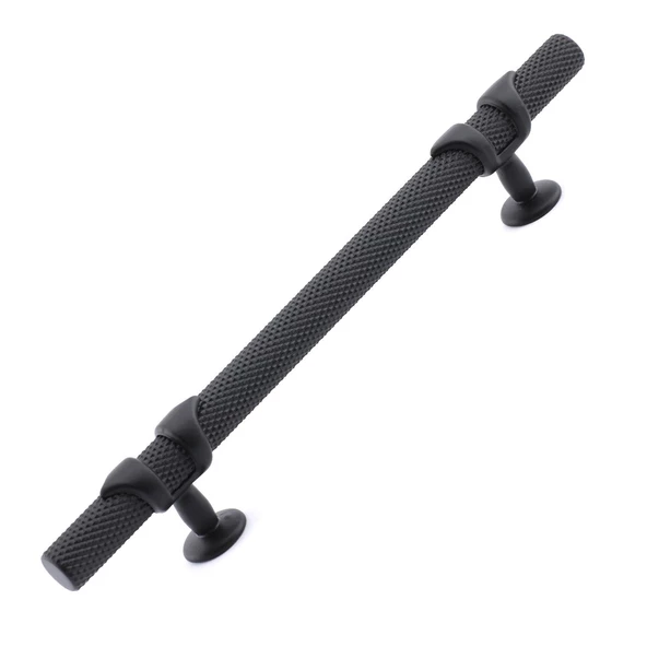 Burç Kulp Mobilya Mutfak Dolabı Çekmece Dolap Kulpları Kapak Kulpu Kulbu Siyah 192 mm Metal - Resim 8