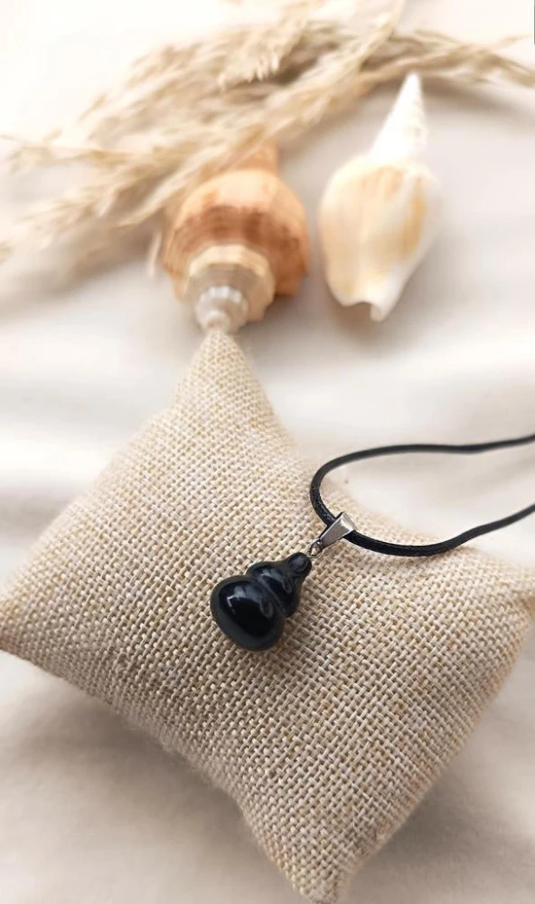 Kolye Gerdanlık Çakra Yoga Reiki Doğal Oniks Taşı Kadın Takı Hediye - 3