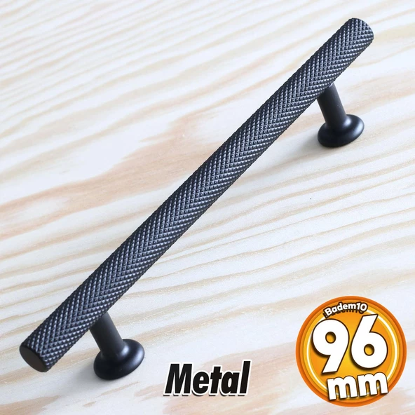 Doruk Kulp Mobilya Mutfak Dolabı Çekmece Dolap Kulpları Kapak Kulpu Kulbu Siyah (96 MM-9.6 CM) Metal